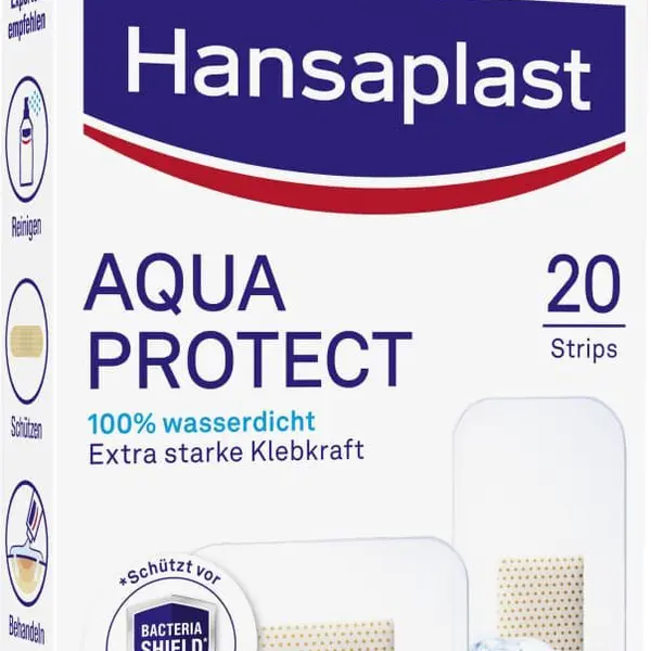 HANSAPLAST Aqua Protect vodotěsná náplast 20 ks