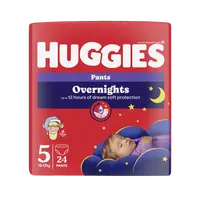 HUGGIES® Overnights Pants 5, 24 ks