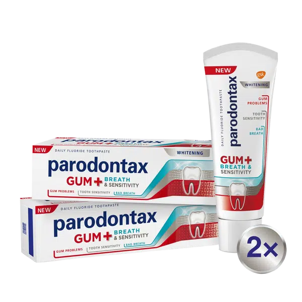 PARODONTAX pro dásně, dech a citlivé zuby Whitening 2 x 75 ml