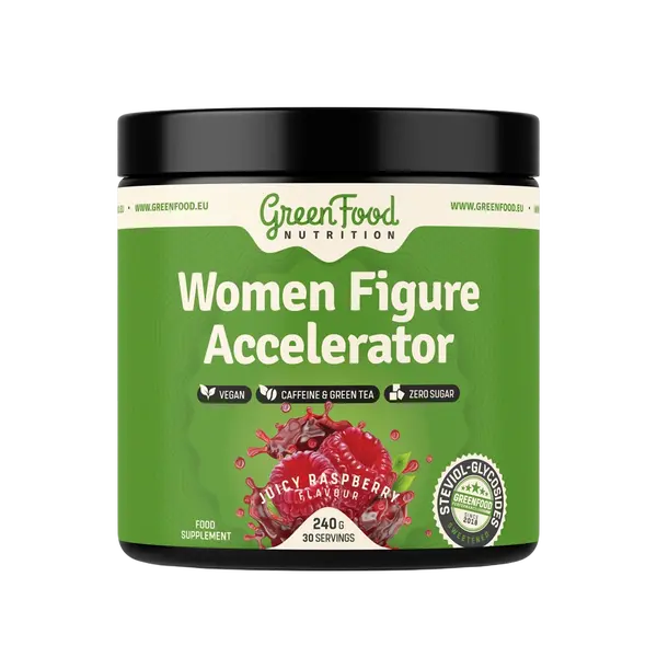 GREENFOOD NUTRITION Women Figure Accelerator šťavnatá malina 240 g