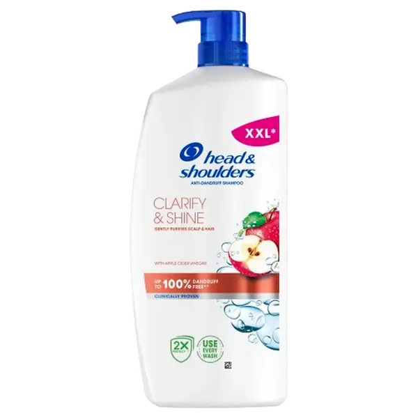 HEAD & SHOULDERS Clarify & Shine, Šampon proti lupům, s pumpičkou 800 ml