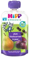 HIPP BIO 100% ovoce Hruška-Černý rybíz-Švestka 100 g