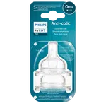 PHILIPS AVENT Anti-colic Dudlík na láhev č.1, novoroz.průtok, 0m+ 2 ks