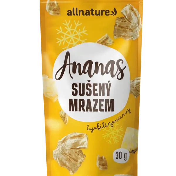 ALLNATURE Ananas sušený mrazem kousky 30 g