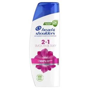 HEAD & SHOULDERS Smooth & Silky 2in1, Šampon proti lupům 330 ml