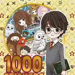 1000 samolepek v sešitu Harry Potter