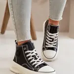 BIG STAR SHOES Zateplené Dámské Tenisky Na Platformě Eko Kůže Big Star