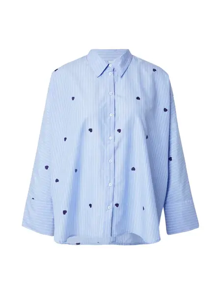 ONLY Blúzka 'ONLNEW LINA GRACE'  námornícka modrá / svetlomodrá / biela