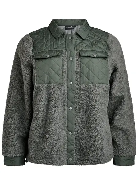 Active by Zizzi Funkčná flisová bunda 'AOPHELIA'  olivová / nefritová