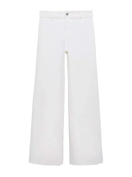 MANGO Džínsy 'CATHERIN'  biela