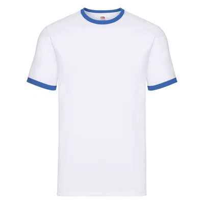 White T-shirt Ringer Fruit of the Loom