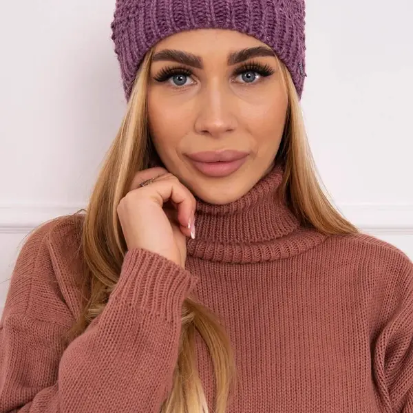 Kesi Fleecová čepice Carolina K243 tmavě růžová