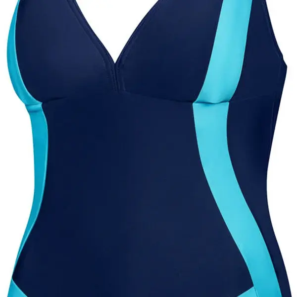 Plavky pro ženy AQUA SPEED Greta námořnická modrá/modrý vzor 04