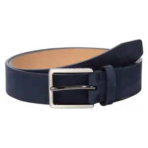 Kožený pánský opasek Bugatti Monte - modrá