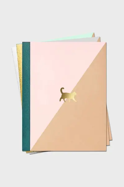 Zápisník Luckies of London 3-pack více barev