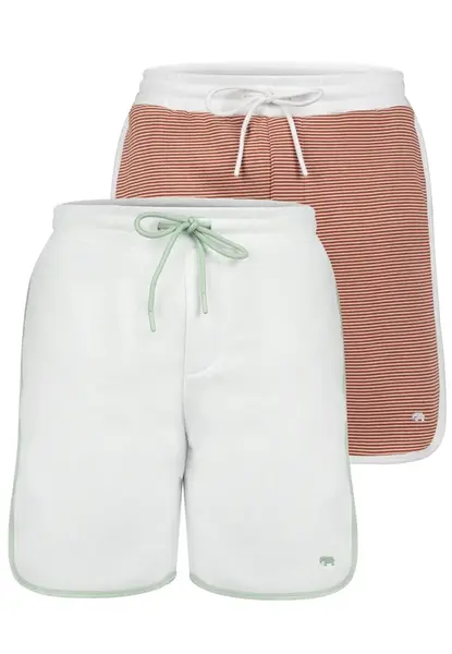 Felix Hardy Nohavice  svetlobéžová / hrdzavo červená / biela