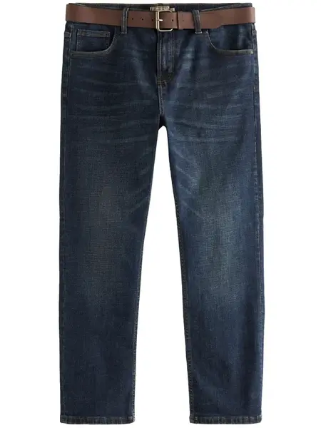 Next Džínsy  tmavomodrá / hnedá