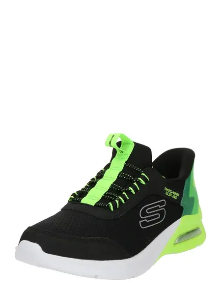SKECHERS Tenisky 'Microspec Max'  zelená / neónovo zelená / čierna