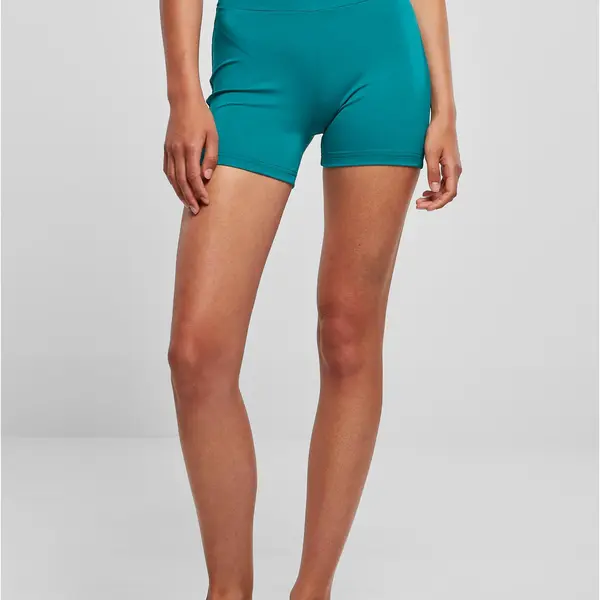 Dámské kalhotky Recycled High Waist Cycle Hot Pants vodově zelené