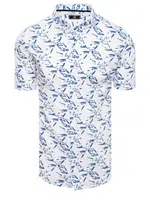 Pánská elegantní košile Barva Bílý DSTREET
