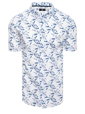 Pánská elegantní košile Barva Bílý DSTREET