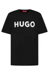 HUGO Tričko 'Dulivio'  čierna / biela