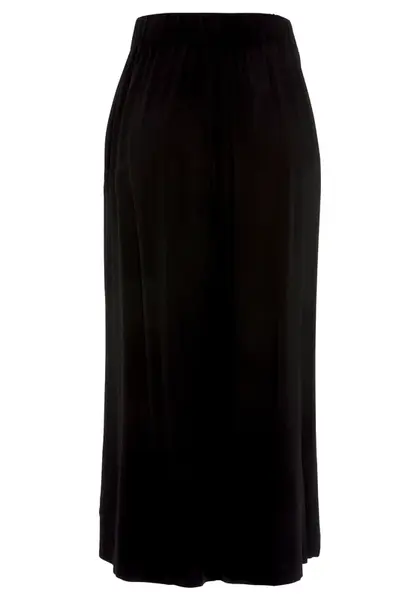 LASCANA Nohavice s pukmi  čierna