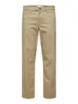 SELECTED Chino nohavice 'New Miles'  farba ťavej srsti / čierna / biela
