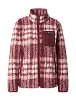 COLUMBIA Funkčná flisová bunda 'West Bend'  vínovo červená / biela