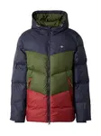 GANT Zimná bunda  tmavomodrá / olivová / červená