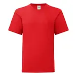 Red children's t-shirt in combed cotton Fruit of the Loom