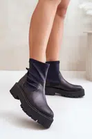 Zazoo 2947 Dámské boty z přírodní kůže černé
