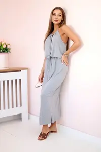 Boho šaty s mouše šedou