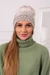 Kesi Fleecová čepice Dolores K303 hnědá+světle béžová+tmavě béžová