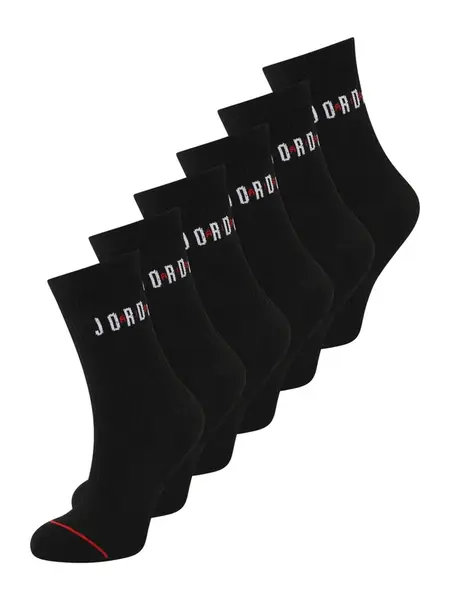 Jordan Ponožky 'Everyday'  ohnivo červená / čierna / biela