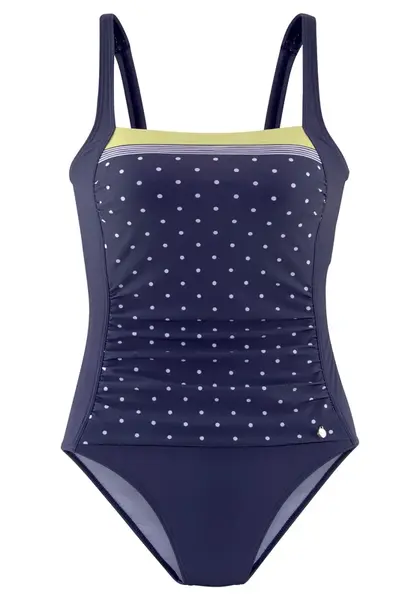 LASCANA Jednodielne plavky  modrá / zelená / biela