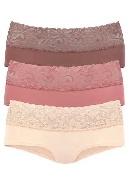 VIVANCE Nohavičky  farba lesného ovocia / púdrová / burgundská