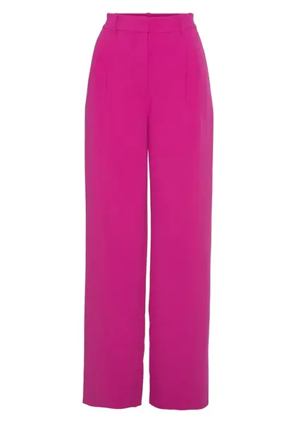 LASCANA Plisované nohavice  fuksia