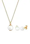 ELLI Sada šperkov  zlatá / perlovo biela