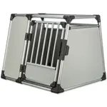 Přepravka hliník L–XL 94×75×88cm stříbrno-šedá