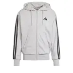 ADIDAS SPORTSWEAR Športová mikina so zipsom 'Essentials French Terry'  svetlosivá / čierna