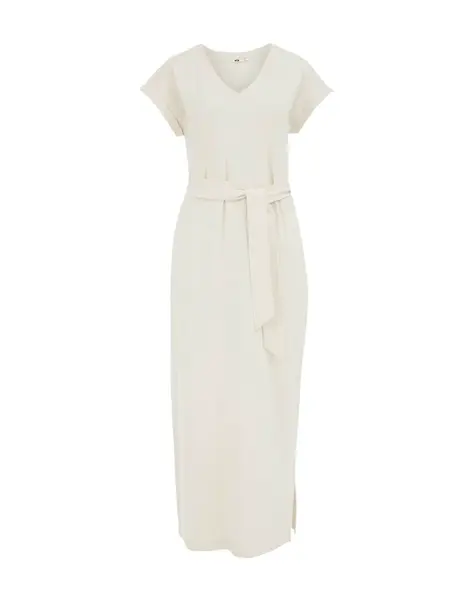 WE Fashion Letné šaty  šedobiela