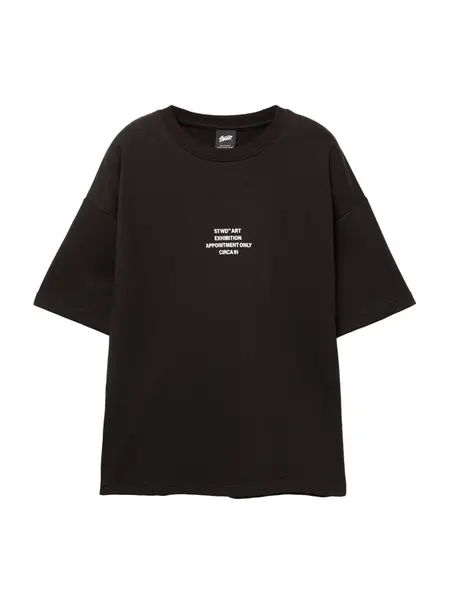 Pull&Bear Tričko 'STWD'  čierna / biela