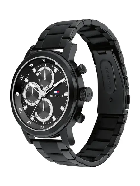 TOMMY HILFIGER Analógové hodinky 'Rocky'  svetlosivá / červená / čierna / biela