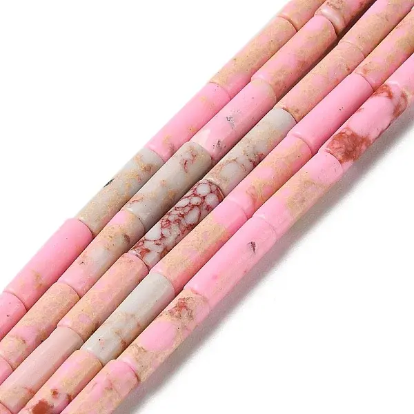 Synthetic Imperial Jasper Dyed Beads Strands