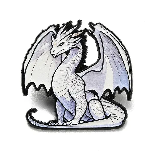 Dragon Black Enamel Pins