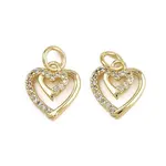 Brass Micro Pave Cubic Zirconia Pendants