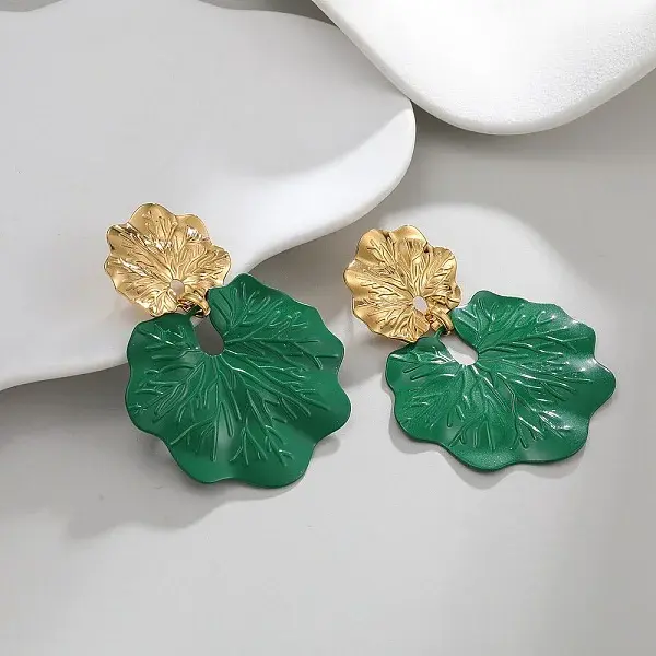 304 Stainless Steel Dangle Stud Earrings
