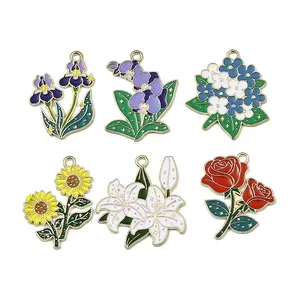 Alloy Enamel Pendants