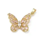 Brass Micro Pave Cubic Zirconia Pendants